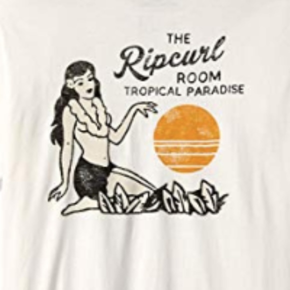 SOLD NWT Rip Curl Men's Paradise Room Heritage Tee - Picture 2 of 5